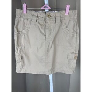 Carhartt Women's Khaki Cargo Mini Skirt Utility Workwear size 4